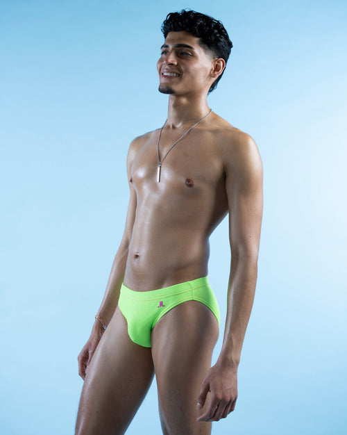 Electric Lime - swimwithjojo - Swim Brief