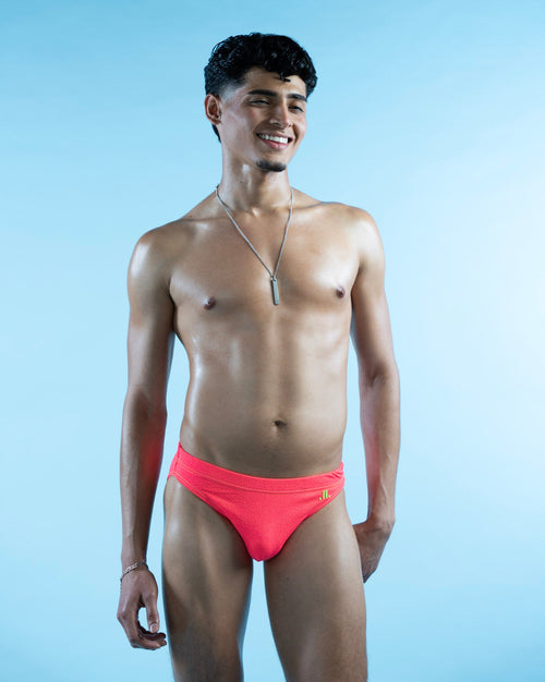 Lush Coral - swimwithjojo - Swim Brief